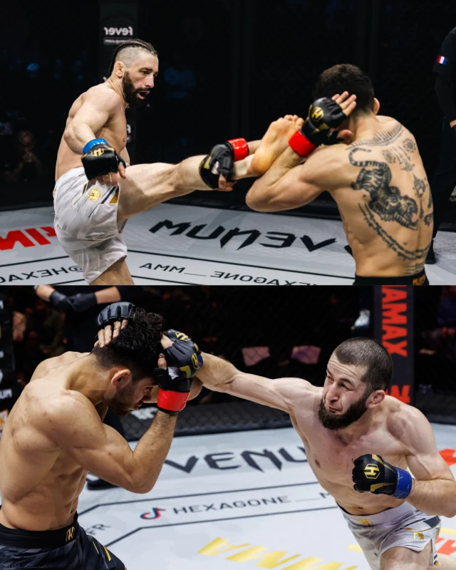 Plutôt team @kobaxidzenika ou team @abdulaev.fr ? 🤔
 
Dites-nous dans les commentaires ! 👇🏼

Nika Kobakhidze et Magomed Abdulaev s’affronteront pour la ceinture vacante Hexagone MMA des -66 kg le 29 mai à l’Arkea Arena de Bordeaux ! 🔥

🎟️ Prenez vos places dès maintenant pour ne pas louper le meilleur Hexagone MMA de l’histoire !
(Lien en bio du profil)

📸 : @yann_levy 

#HEXAGONEMMA #HXMMA #MMA #Bordeaux